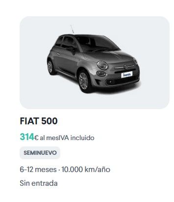 Renting particulares Fiat 500
